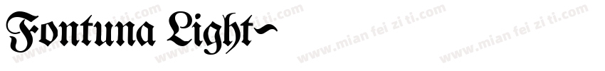 Fontuna Light字体转换